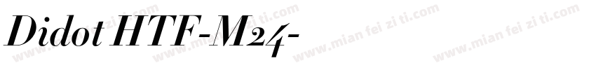 Didot HTF-M24字体转换